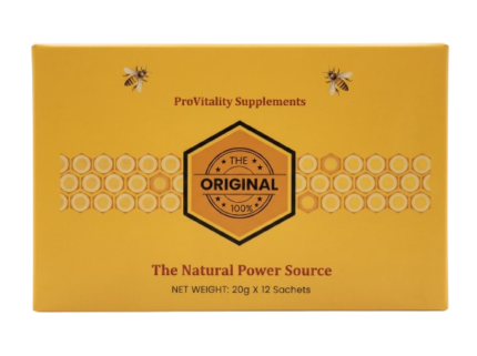 ProVitality Supplements Natural & Organic Honey Large Pack of 12 Sachets Contain 20g Each